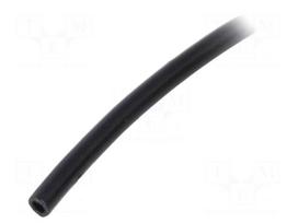 Insulating tube | Mat: PVC | black | -20÷125°C | Øint: 1mm | L: 10m