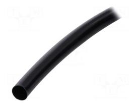 Insulating tube | Mat: PVC | black | -20÷125°C | Øint: 12mm | L: 10m