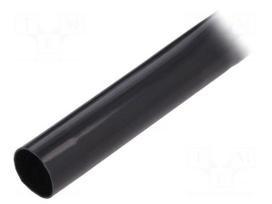Insulating tube | Mat: PVC | black | -20÷125°C | Øint: 14mm | L: 10m
