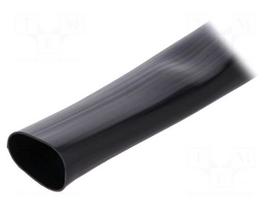 Insulating tube | Mat: PVC | black | -20÷125°C | Øint: 22mm | L: 10m