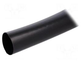 Insulating tube | Mat: PVC | black | -20÷125°C | Øint: 24mm | L: 10m