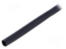 Insulating tube | Mat: PVC | black | -20÷125°C | Øint: 3.5mm | L: 10m