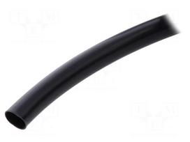 Insulating tube | Mat: PVC | black | -20÷125°C | Øint: 8mm | L: 10m