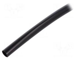 Insulating tube | Mat: PVC | black | -20÷125°C | Øint: 5mm | L: 10m