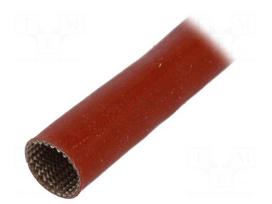 Insulating tube | Mat: glass fibre coated  with silicone rubber