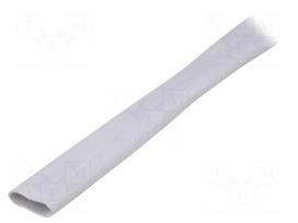 Insulating tube | Mat: silicone | light grey | -30÷200°C | Øint: 12mm