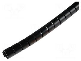 Spiral wrapping | ØBundle : 16mm | polypropylene | black | L: 50m