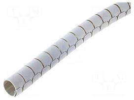 Spiral wrapping | ØBundle : 23mm | polypropylene | grey | L: 30m
