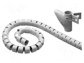 Spiral wrapping | ØBundle : 20mm | L: 2.5m | Body: grey