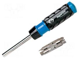 Kit: screwdriver bits | 9pcs | Pozidriv,Allen hex key,flat | 230mm