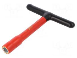 Key | insulated,socket spanner | HEX 15mm | tool steel | 200mm | 1kV