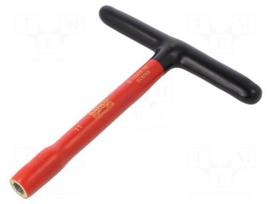 Key | insulated,socket spanner | HEX 11mm | tool steel | 200mm | 1kV