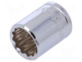 Key | twelve point socket | 15mm | 3/8" | Chrom-vanadium steel