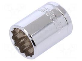 Key | twelve point socket | 16mm | 3/8" | Chrom-vanadium steel