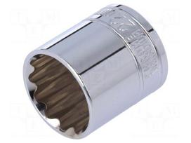 Key | twelve point socket | 22mm | 3/8" | Chrom-vanadium steel