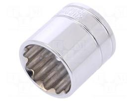 Key | twelve point socket | 23mm | 3/8" | Chrom-vanadium steel