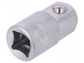 Reduction:  3/8"M x 1/2"F | Chrom-vanadium steel | 35mm