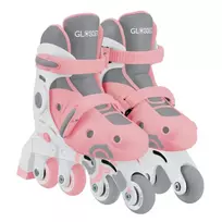 Mokomieji riedučiai Globber Learning Skates 2in1, S/M 30-33, 5+ m., rožiniai
