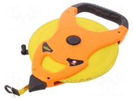 Measuring tape | L: 100m | Width: 15mm | Enclos.mat: ABS
