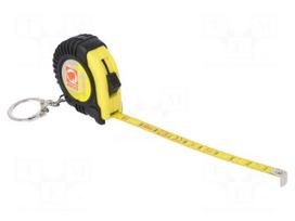 Measuring tape | L: 1m | Width: 7mm | Enclos.mat: ABS,rubber