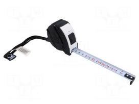 Measuring tape | L: 5m | Width: 19mm | Enclos.mat: ABS,rubber