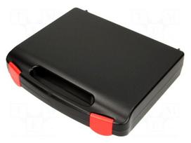 Container: transportation case | 240x170x42mm | black | plastic