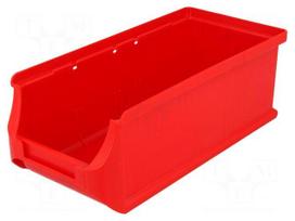 Container: workshop | red | plastic | H: 75mm | W: 102mm | D: 215mm