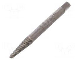 Screw extractor | Dia: 2.1÷4.9mm | L: 57mm | Tipwidth: 2.6mm