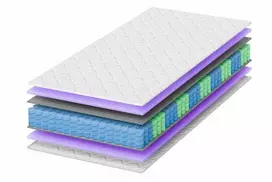 Kišeninių spyruoklių čiužinys 180x200 TINO H3 vidutinio kietumo 16 cm su užvalkalu