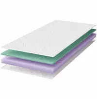 Putų čiužinys 120x200 ADDISON hipoalerginis H2/H3 15 cm su užvalkalu