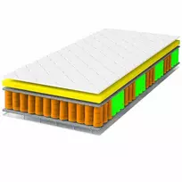 Kišeninių spyruoklių čiužinys 80x200 Borys Activ H3 11 cm su užvalkalu