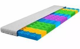 Čiužinys Viskoelastinis čiužinio topperis 160x200 Venerdi Juodas 7 cm H3 masažinis