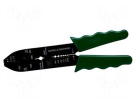 Tool: multifunction wire stripper and crimp tool | Wire: round