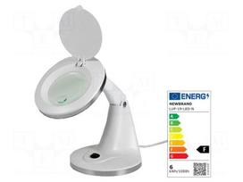 Desktop magnifier with backlight | Mag: 12dpt,3dpt | 5W | Plug: EU