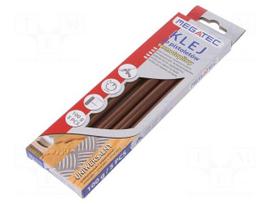 Hot melt glue | Ø: 11mm | brown | L: 200mm | Bonding: 15÷20s | 5pcs.