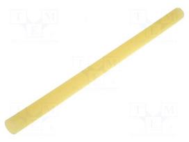 Hot melt glue | Ø: 11mm | yellow transparent | L: 200mm | Bonding: 5÷8s