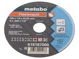 Cutting wheel | Ø: 125mm | Øhole: 22.23mm | Disc thick: 1mm