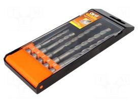 Drill set | Application: concrete | Pcs: 5 | Mat: steel | for concrete
