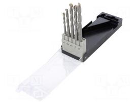Drill set | Application: concrete,for stone | Pcs: 5 | for concrete