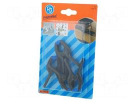 Kit: clips | Pcs: 4 | 0÷18mm