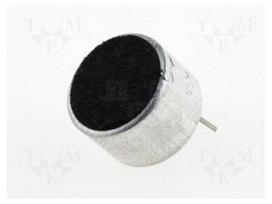Microphone | Body dim: Ø9.7x6.5mm | 2.2kΩ | 500uA | 1.5÷10V | SNR: 60dB