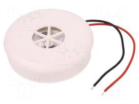 Sound transducer: piezo alarm | 12÷24VDC | Colour: white