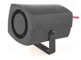 Sound transducer: piezo siren | 250mA | -20÷60°C | 6÷16VDC