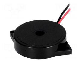 Sound transducer: piezo | without built-in generator | 3mA | Ø: 35mm