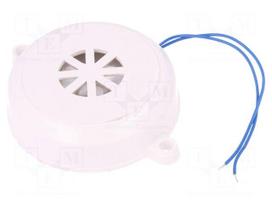 Sound transducer: piezo alarm | 3.5kHz | Sound level: 110dB | 90nF