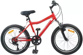 Vaikų Dviratis 24 Colių 6-Speed 8-12 metų Raudona