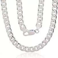 Sidabrinė grandinėlė Curb 7 mm - 7 mm. - 55 - 60.4 g.