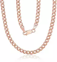 Sidabrinė grandinėlė Curb 4 mm - 4 mm. - 50 - 22.3 g.