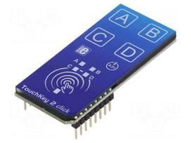 Click board | 4-button keypad | UART | ATTINY817 | 3.3VDC
