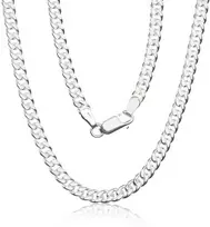 Sidabrinė grandinėlė Curb 4 mm - 4 mm. - 60 - 26.2 g.